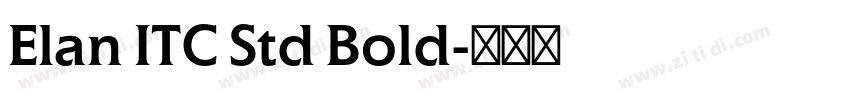 Elan ITC Std Bold字体转换